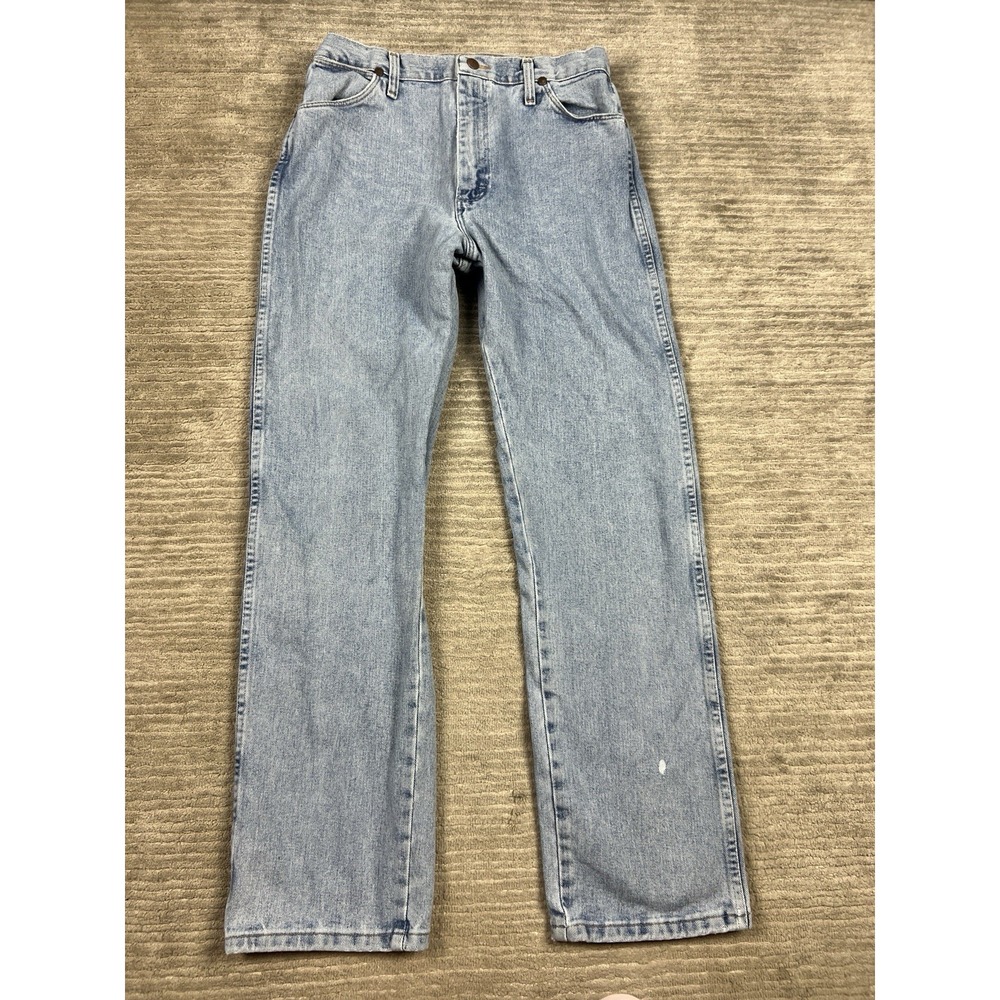 Vintage Wrangler Jeans‎ Womens 13x32 Blue Bootcut Denim Made USA 14MWZAW